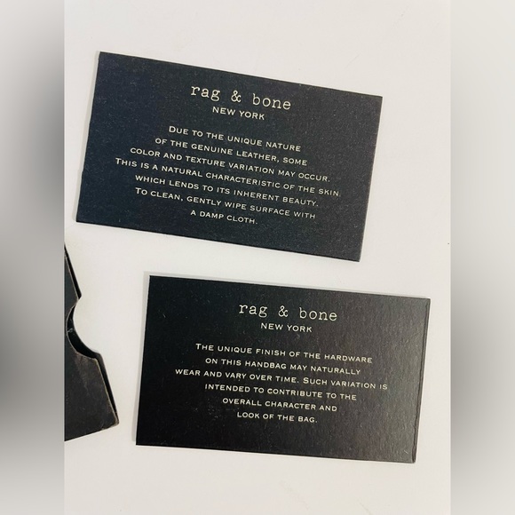 Rag & Bone Mini Pilot Drawstring Lamb Leather  Backpack White Bag - Picture 16 of 16